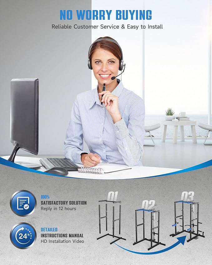 Sportsroyals Power Cage,1600lbs Multi-Function Power Rack with Adjustable Cable Crossover System and More Training Attachment, Weight Cage for Home Gym