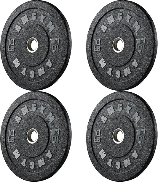 2 Inch Bumper Plates,10-500lbs,Barbell Rubber Olympic Weight Plates Set for Home Gym, Strength Training & Weight Lifting, Multiple Options Colors