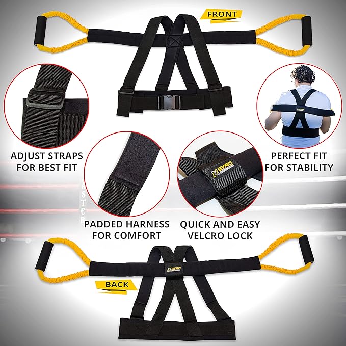 | Shadow Boxer Pro | Boxing Resistance Bands Set for Shadow Boxing, Comes with Ankle Cuffs | Ideal Addition to Your Home Boxing Equipment