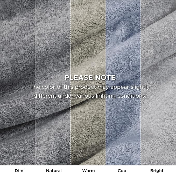 Bedsure Fleece Throw Blanket for Couch Grey - Lightweight Plush Fuzzy Cozy Soft Blankets and Throws for Sofa, 50x60 inches