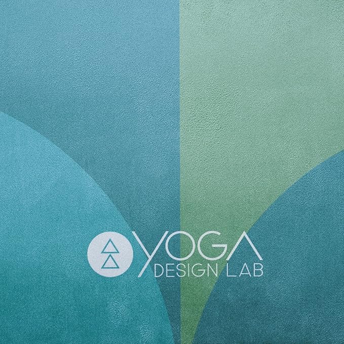 YOGA DESIGN LAB | The Combo Yoga Mat | 2-in-1 Mat+Towel | Eco Luxury | Ideal for Hot Yoga, Power, Bikram, Ashtanga, Sweat | Studio Quality | Includes Carrying Strap!