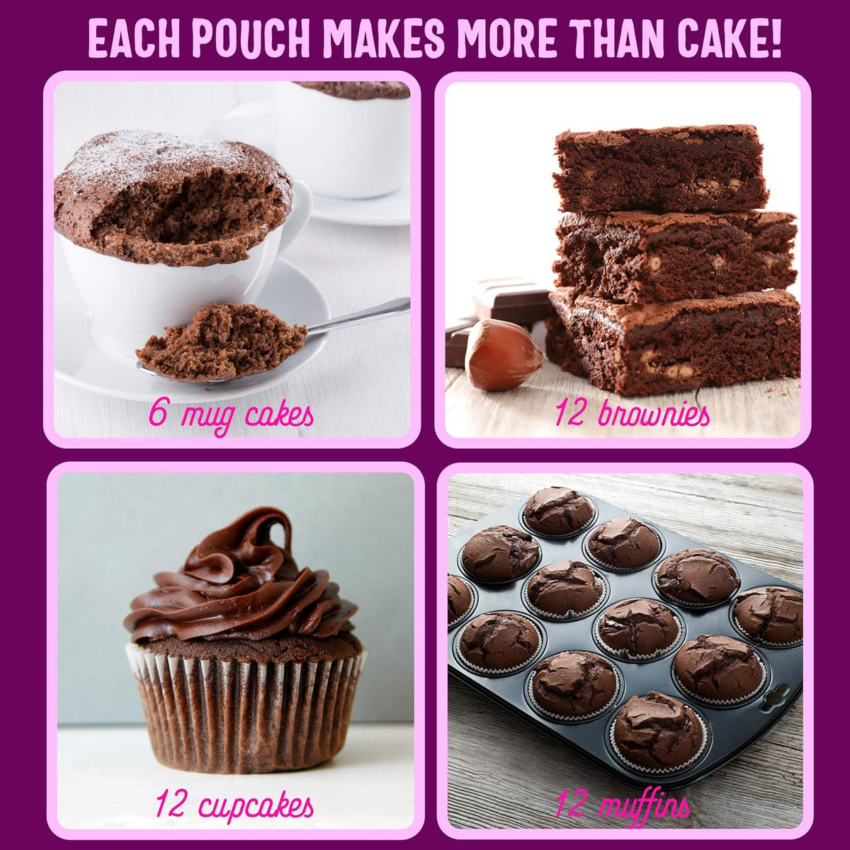 Sweet Logic Keto Baking Mix - Triple Chocolate Cake - Gluten-Free - Dairy Free - Diabetic-Friendly - High Protein - Allulose - Stevia - Low Sugar - Low Carb - Quick 20-Minute Prep (1-2G Carbs Per Serving)
