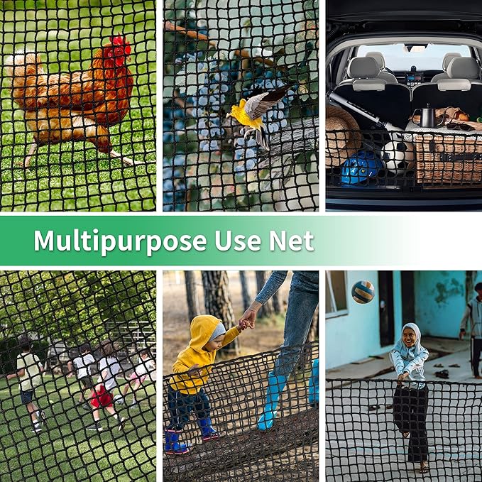 Black Polyester Golf Practice Fence Net, Heavy Duty Golf Ball Barrier Net, Indoor Outdoor Portable Golf Seine Net, Golf Batting Net, Adjustable Protective Net for Backyard