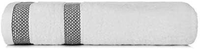 CASA COPENHAGEN, Solitaire 10 Pieces Hand Towel Set- Bright White, 600 GSM, 16x28 Inches, Designed in Denmark Super Soft Egyptian Cotton Towels for Bathroom & Kitchen