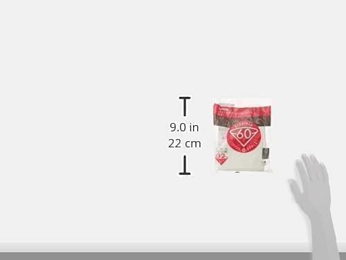 Hario V60 Paper Coffee Filter, Size 02, White, 100ct