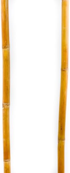 Booyah! Bamboo Downhill Ski Poles - Alpine Ski Poles with Black Pole Grip and Black Baskets, Ski Poles Men and Women, for Winter Downhill Skiing Wooden Poles