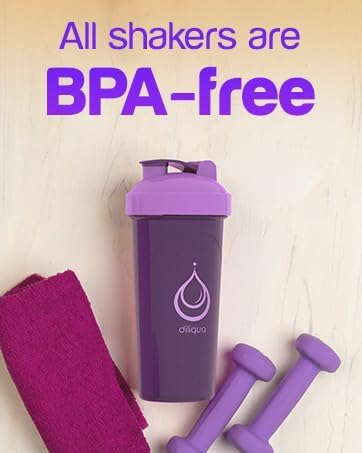 4 PACK, 28 oz & 20 oz Shaker Bottles for Protein Mixes | BPA-Free & Dishwasher Safe | Protein Shaker Bottle | Shaker Cups | Leakproof Blender Shaker Bottle Pack (28 & 20 oz Black)