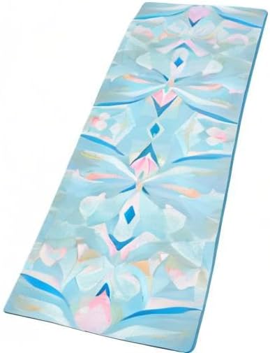 YOGA DESIGN LAB | The Combo Yoga Mat | 2-in-1 Mat+Towel | Eco Luxury | Ideal for Hot Yoga, Power, Bikram, Ashtanga, Sweat | Studio Quality | Includes Carrying Strap!