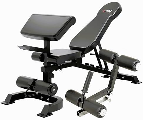 MiM USA Hercules EX, Commercial All in One Gym Machine w/400 lb Weight Stack, Adj Bench, Jammer Arms, Leg Press, Leg Extension, Arm Curl, LAT Seat & Complete Attachment