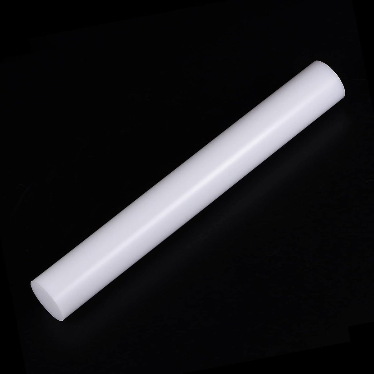 HARFINGTON Acrylic Clay Roller 8 Inch x 1 Inch Solid Non-Stick Plastic Round Tube Roller Polymer Clay Rod Fondant Rolling Pin for Shaping, Sculpting, Modeling DIY Crafts, White