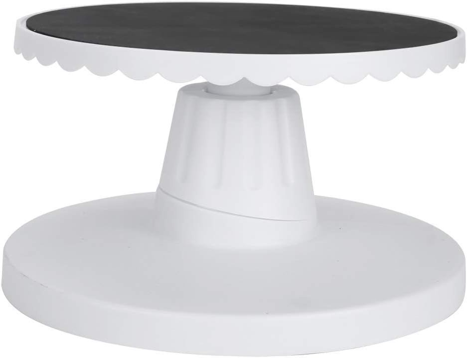 Topyond Cake Turntable for Decorating, 9.1in Adjustable Cake Spinner Stand, Nonslip Cake Turn Table, Rotating Cake Stand for Baking Cake Decorating Supplies