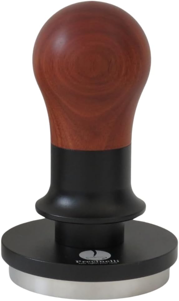 58mm Coffee Tamper, Stainless Steel Base, Wooden Handle – Professional Espresso Tool for Uniform Compression & Better Espresso Quality