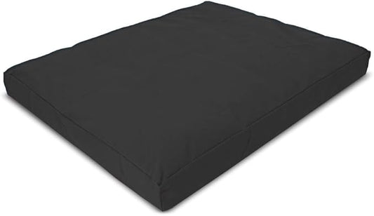 Bean Products Meditation Cushion - Zabuton Meditation Pillows for Sitting on Floor, Yoga Cushion, Cotton Yoga Pillow, Zen Kneeling Prayer Pad- Made in USA - Premium 32x26x3, Black