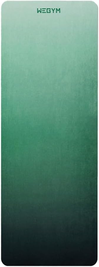 4mm Cushioned Exercise Mat for Yoga & Pilates - Anti Slip, Polyurethane with Suede Top & Carrying Strap