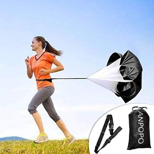 Bfsmile Running Speed Training 56" Parachute with Adjustable Strap, Free Carry Bag. Speed Chute Resistance Running Parachute for Kids Youth and Adults