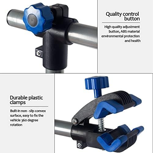 Bike Repair Stand with Quick Release Bicycle Maintenance Rack Bike Workstand Height Adjustable and Portabl with Tool Tray Extensible Bike Repair Rack for Road & Mountain Bikes