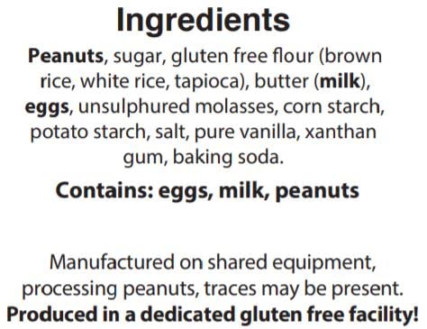 WOW Baking Company Gluten-Free Cookies, Peanut Butter, 2.75 Ounce (Pack of 12)