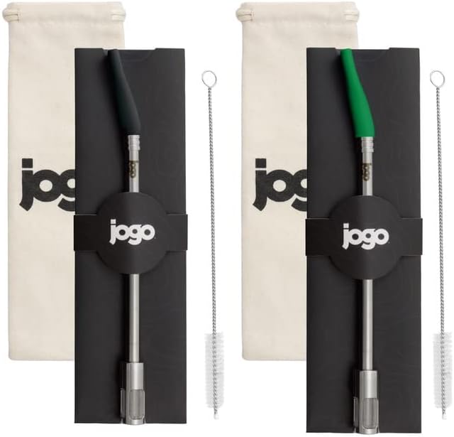 JoGo - Portable Coffee and Tea Brewing Straw - Reusable Coffee Maker Made of Stainless Steel with Single Serve Strainer - Filter Function for Hot and Cold Brew - Ideal for Coffee and Loose Leaf Teas