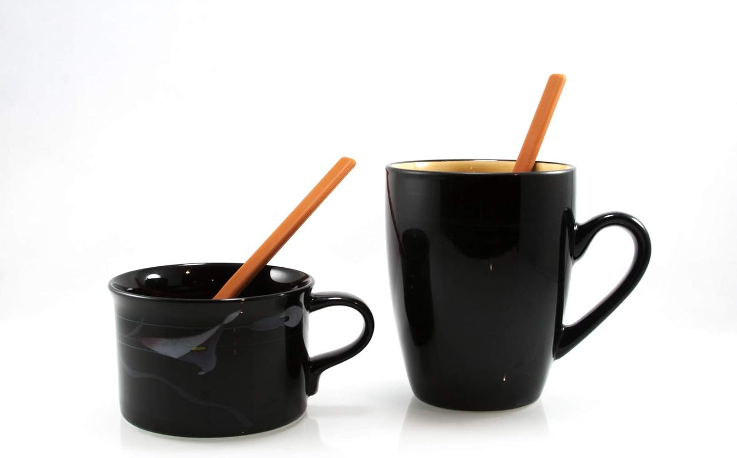 Honey Bear Kitchen Silicone Stirring Spoon (Set of 2, Dark Honey) for Coffee & Tea