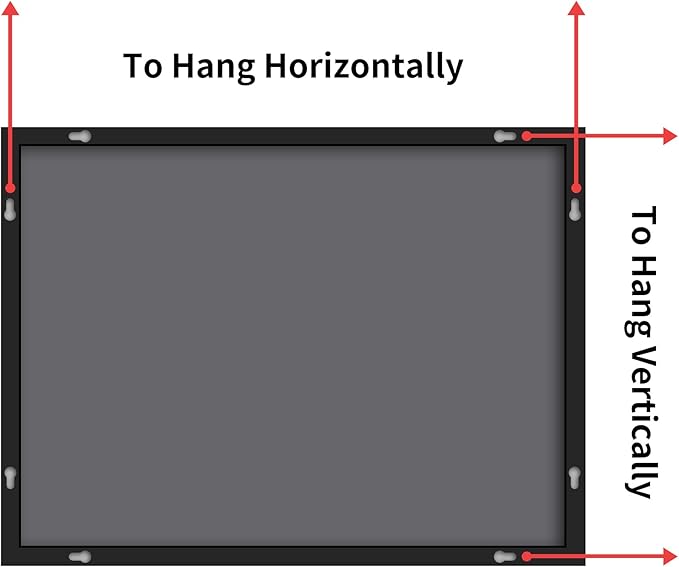 Black Bathroom Mirror for Wall, 30x55 Inch Rectangle Mirrors with Metal Frame, Modern Vanity Wall Mirror Decor for Entryway Hangs, Bathroom Living Room Horizontal or Vertical