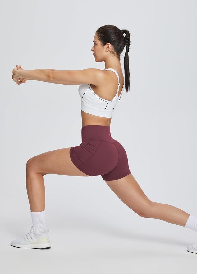 baleaf Women's 8"/ 5"/ 3" Biker Shorts High Waist Yoga Workout Gym Running Volleyball Spandex Shorts with Pockets