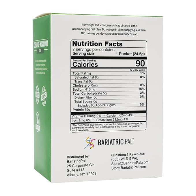 BariatricPal Protein Soup - Cream Of Mushroom