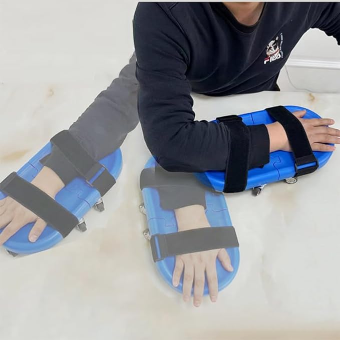 Arm Exercise Skateboard Detachable Rehab Skateboard Ab Roller Wheel 360° Roating Wheels For Hand,Arm,Rotator Cuff Recovery, Improve Flexibility Stretching and Abdominal Exercises