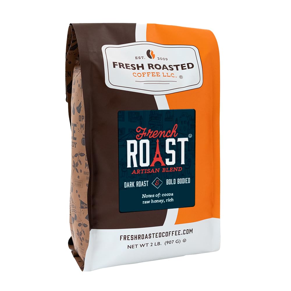 Fresh Roasted Coffee, French Roast, 2 lb (32 oz), Dark, Kosher, Ground