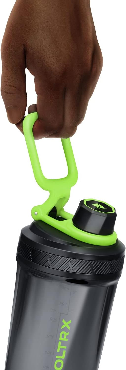 VOLTRX Shaker Bottle, Gallium USB C Rechargeable Electric Protein Mixer, Shaker Cups for Protein and Meal Replacement Shakes, BPA Free, Made with Tritan, 24oz