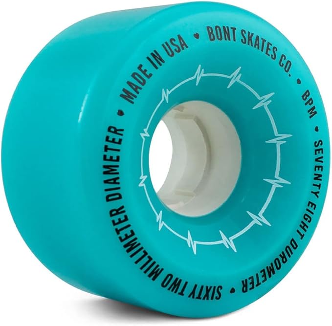 Bont Skates BPM Quad Roller Skate Outdoor Wheels - Suitable for Recreational Skating Asphalt Sidewalk Boardwalk Street - 62x35mm 78A, Made in USA
