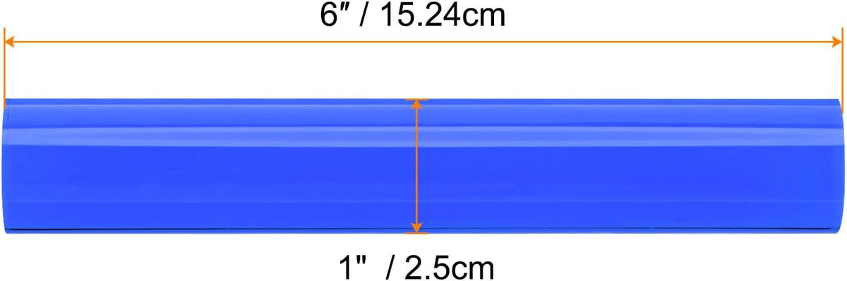 HARFINGTON Acrylic Clay Roller 6 Inch x 1 Inch Solid Non-Stick Plastic Round Tube Roller Polymer Clay Rod Fondant Rolling Pin for Shaping, Sculpting, Modeling DIY Crafts, Blue
