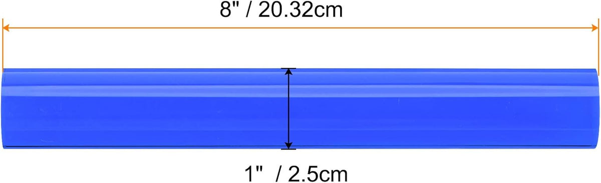 HARFINGTON Acrylic Clay Roller 8 Inch x 1 Inch Solid Non-Stick Plastic Round Tube Roller Polymer Clay Rod Fondant Rolling Pin for Shaping, Sculpting, Modeling DIY Crafts, Blue