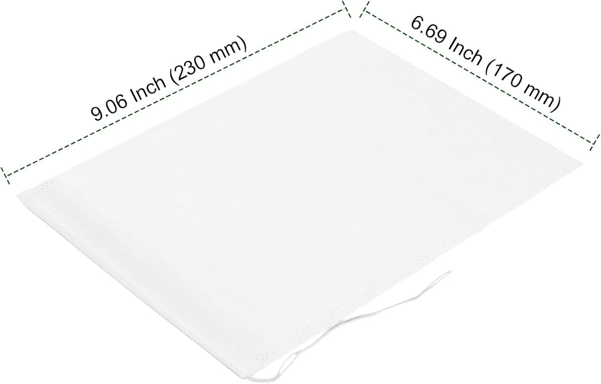 PINGEUI 300 PCS Cold Brew Bags, Coffee Filter Bags with Drawstring, White Fine Mesh Brewing Bags for Coffee, Tea