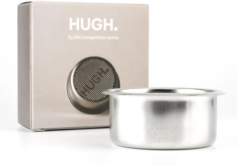 HUGH, by IMS 51 mm Precision Filter Basket Competition Series Coffee Filter Basket Stainless Steel Portafilter Basket, 14-18 grams compatible with Leverpresso H26