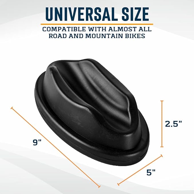 Alpcour Bike Front Wheel Riser Trainer Block with Anti-Skid Design – Compatible with Stationary, Mountain and Road Bikes – Natural Riding Position Set -up for Indoor Training