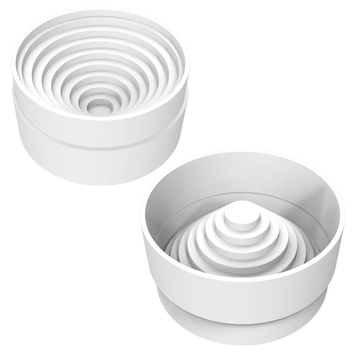 Labasics Plastic Flask Stand, Stackable Polypropylene Round Bottom Flask Stand Flask Holder for Round Bottom Flasks up to 5 L, 90 mm
