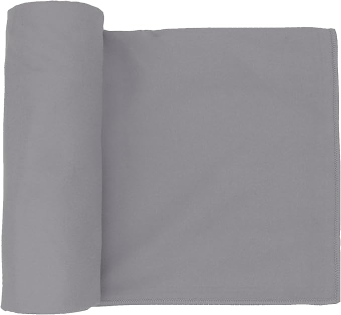 Eunzel Hot Yoga Towel Non Slip Yoga Mat Towel Non-Slip Sweat Absorbent Microfiber Towel for Hot Yoga, Pilates and Workout 72" x 26.5", Dark Grey