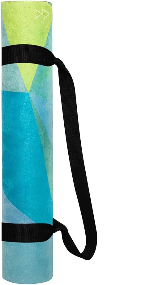 YOGA DESIGN LAB | The Combo Yoga Mat | 2-in-1 Mat+Towel | Eco Luxury | Ideal for Hot Yoga, Power, Bikram, Ashtanga, Sweat | Studio Quality | Includes Carrying Strap!