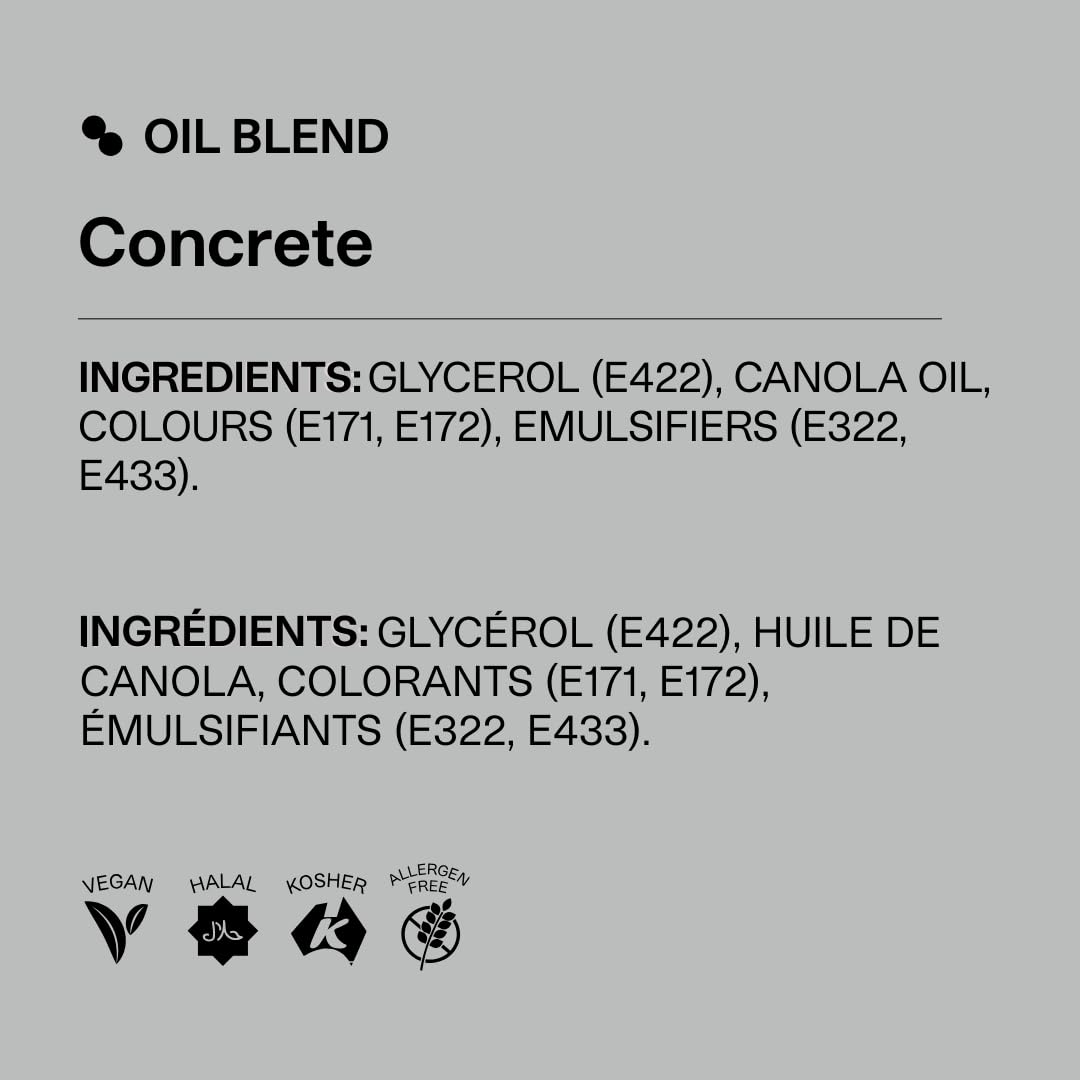 Colour Mill Oil-Based Food Coloring, 20 Milliliters Concrete