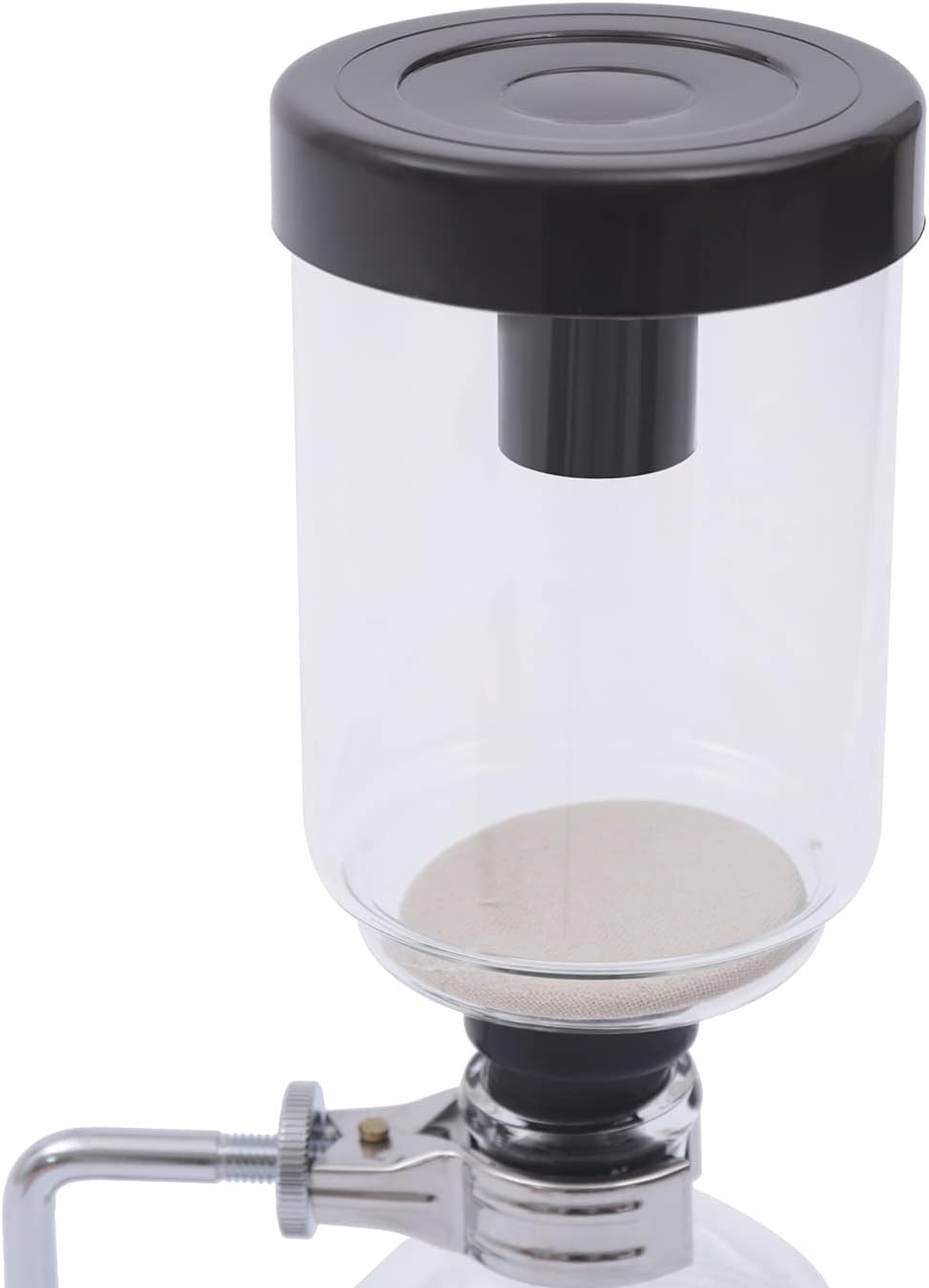 Siphon Syphon Coffee Maker Tabletop Glass Siphon Pot Syphon Coffee Maker Siphon Vacuum Coffee Maker Black (3 Cups(360ml))