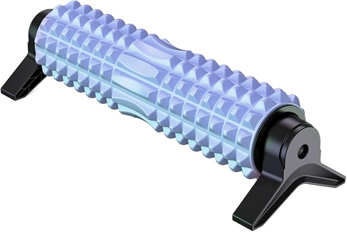 New Upgrade Bracket Foam Roller, 21 Inch Firm Deep Tissue Muscle Massager for Back Leg Pain & Sore Muscles (Blue)