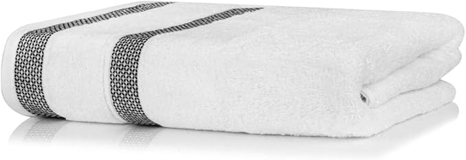 CASA COPENHAGEN, Solitaire 10 Pieces Hand Towel Set- Bright White, 600 GSM, 16x28 Inches, Designed in Denmark Super Soft Egyptian Cotton Towels for Bathroom & Kitchen