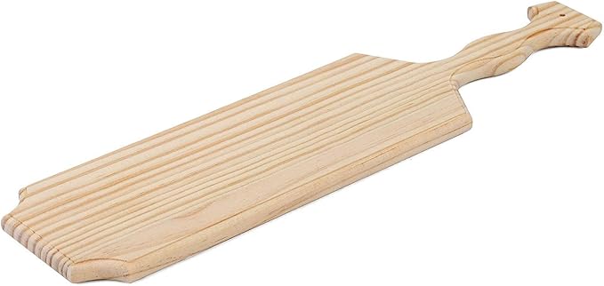 BATTIFE Sorority Paddle 18 Inch Unfinished Pine Wooden Greek Fraternity Paddle - Solid Wood Paddles