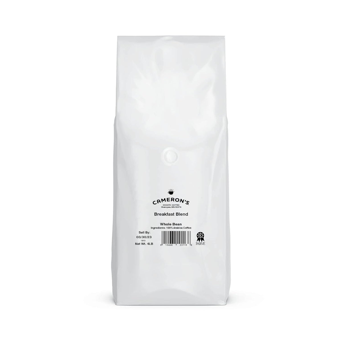 Cameron's Coffee Roasted Whole Bean Coffee, Breakfast Blend, 4 Pound