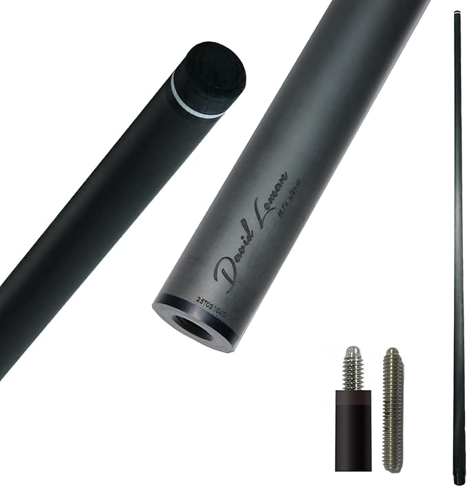 29.13" /Radial Wavy 3/8-10 3/8-11 3/8-14 Uni-Loc 5/16-18 Carbon Pool Cue Single Shaft, Low Deflection Technology, Ultra-Smooth, pro Taper, Easy to Control