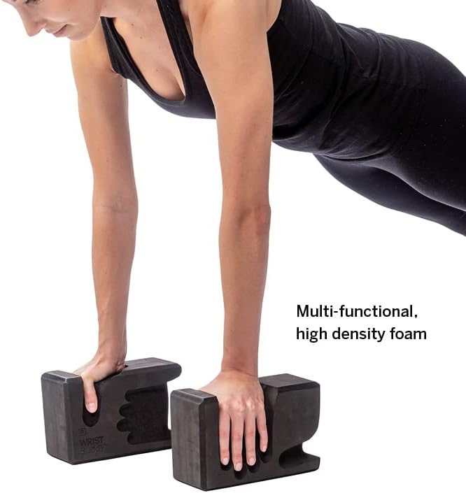 WRIST Buddy® Yoga Blocks 2 Pack | Reduces and Prevents Wrist Pain, Enhances Comfort Stability and Grip Strength on the Blocks | Hand-Shaped Blocks | EVA Yoga Accessories Set | Best Gifts for Yoga