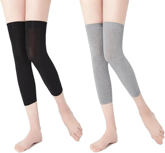 2 Pairs Knee Compression Sleeves for Women, Lightweight Thin Knee Sleeves for Knee Pain Relief, Knee Warmers Knee Brace Undersleeve, Knee Brace for Daily Use