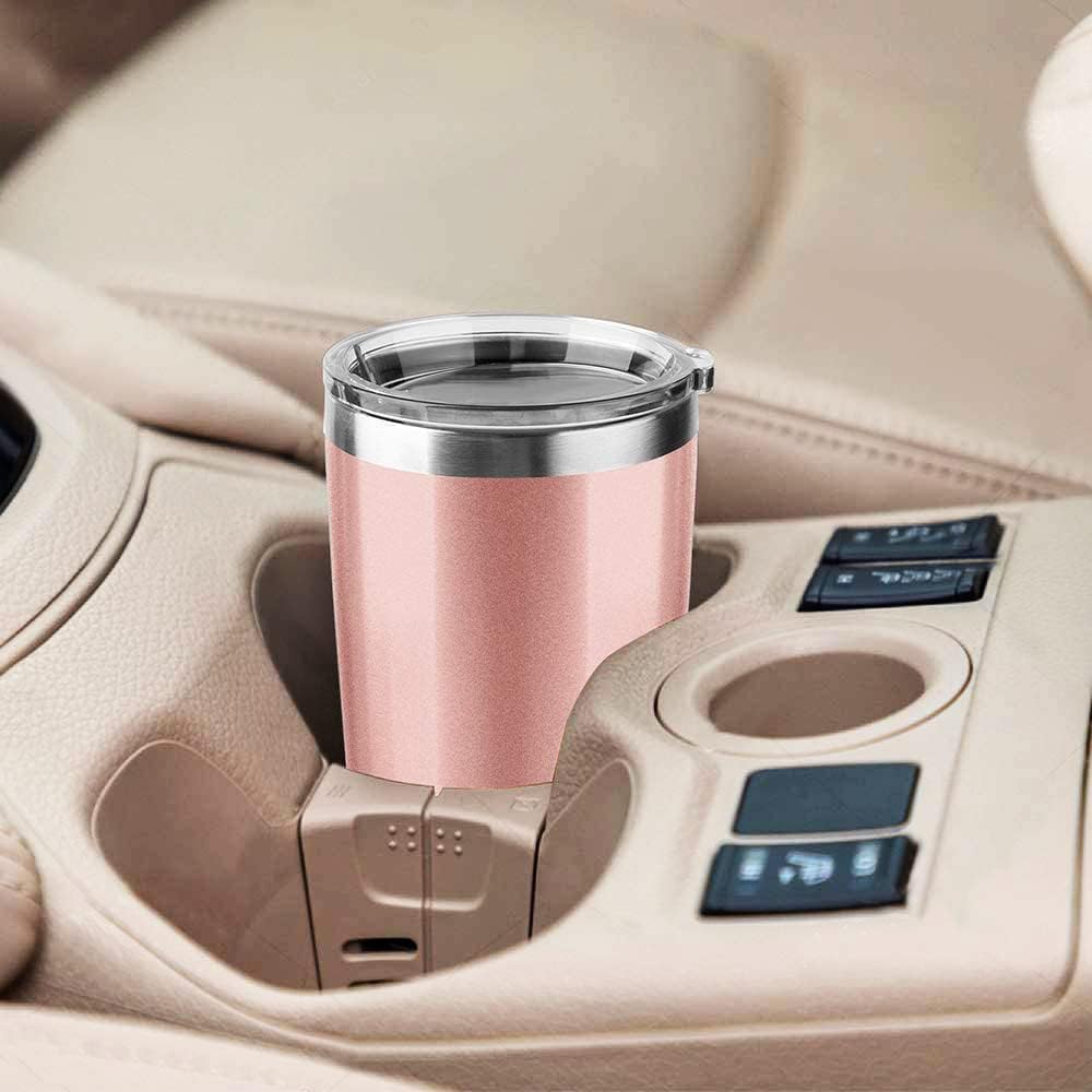 30oz Stainless Steel Travel Mug with Lid, 8 Pack Double Wall Vacuum Insulated Bulk Tumbler, Powder Coated Coffee Cup Suitable for Vehicle Cup Holders(White)