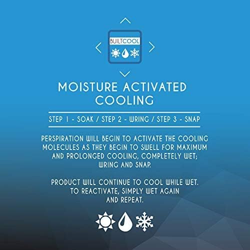 BUILTCOOL Adult Cooling Baseball Hat ??Men & Women Moisture Wicking, Mesh Back, Lightweight, Performance Ball Cap