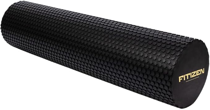 FitNation Foam Roller – High-Density Foam Muscle Roller – Textured Foam Rollers for Muscle Massage, Stretching, Pilates, Yoga